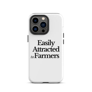 The Tractor Mugs Store iPhone 13 Pro EASILY ATTRACTED TO FARMERS | Tough Case for iPhone® Quality Farmers Merch