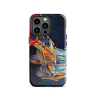 The Tractor Mugs Store iPhone 13 Pro JCB 3CX White Cabin | Splash Art Tough Case for iPhone® Quality Farmers Merch