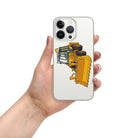 The Tractor Mugs Store iPhone 13 Pro JCB Grey Cab TURBO | Clear Case for iPhone® Quality Farmers Merch