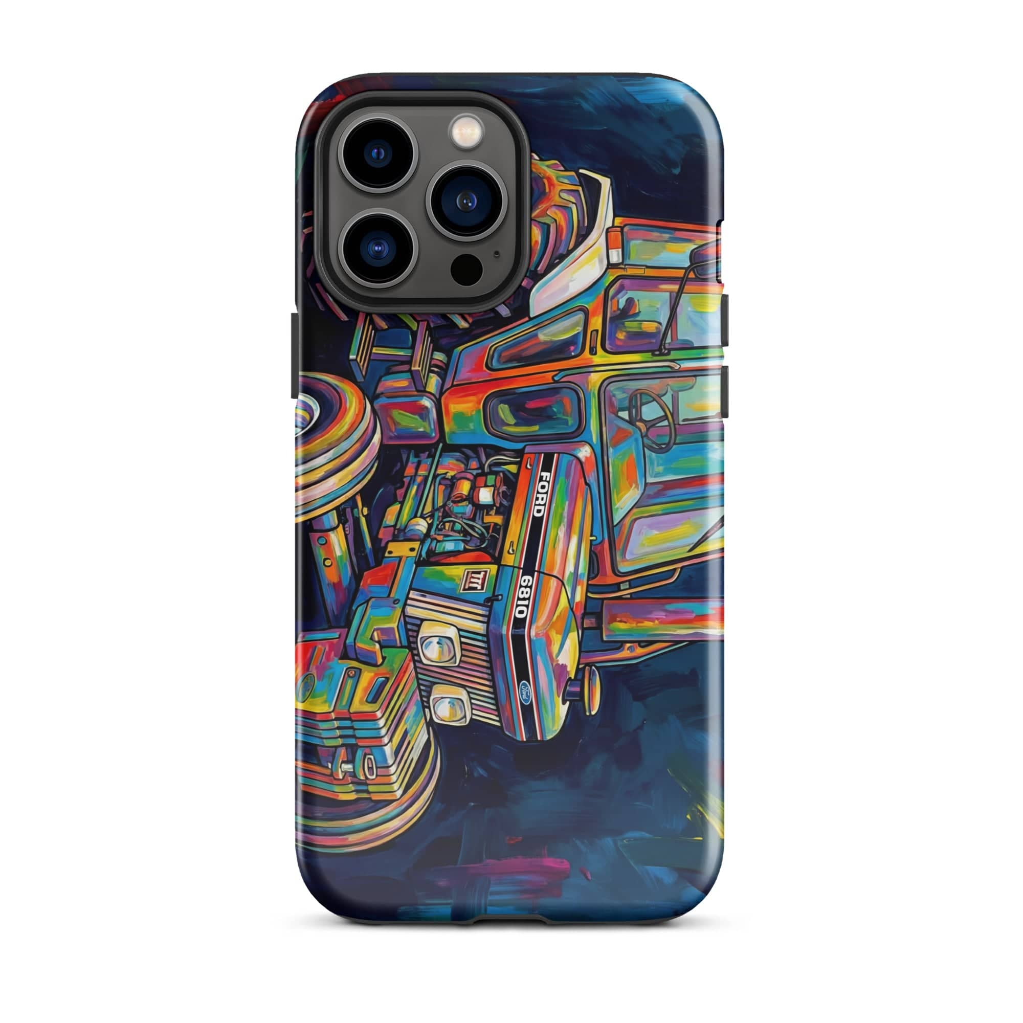 The Tractor Mugs Store iPhone 13 Pro Max Ford 6810 2WD | Splash Art Tough Case for iPhone® Quality Farmers Merch