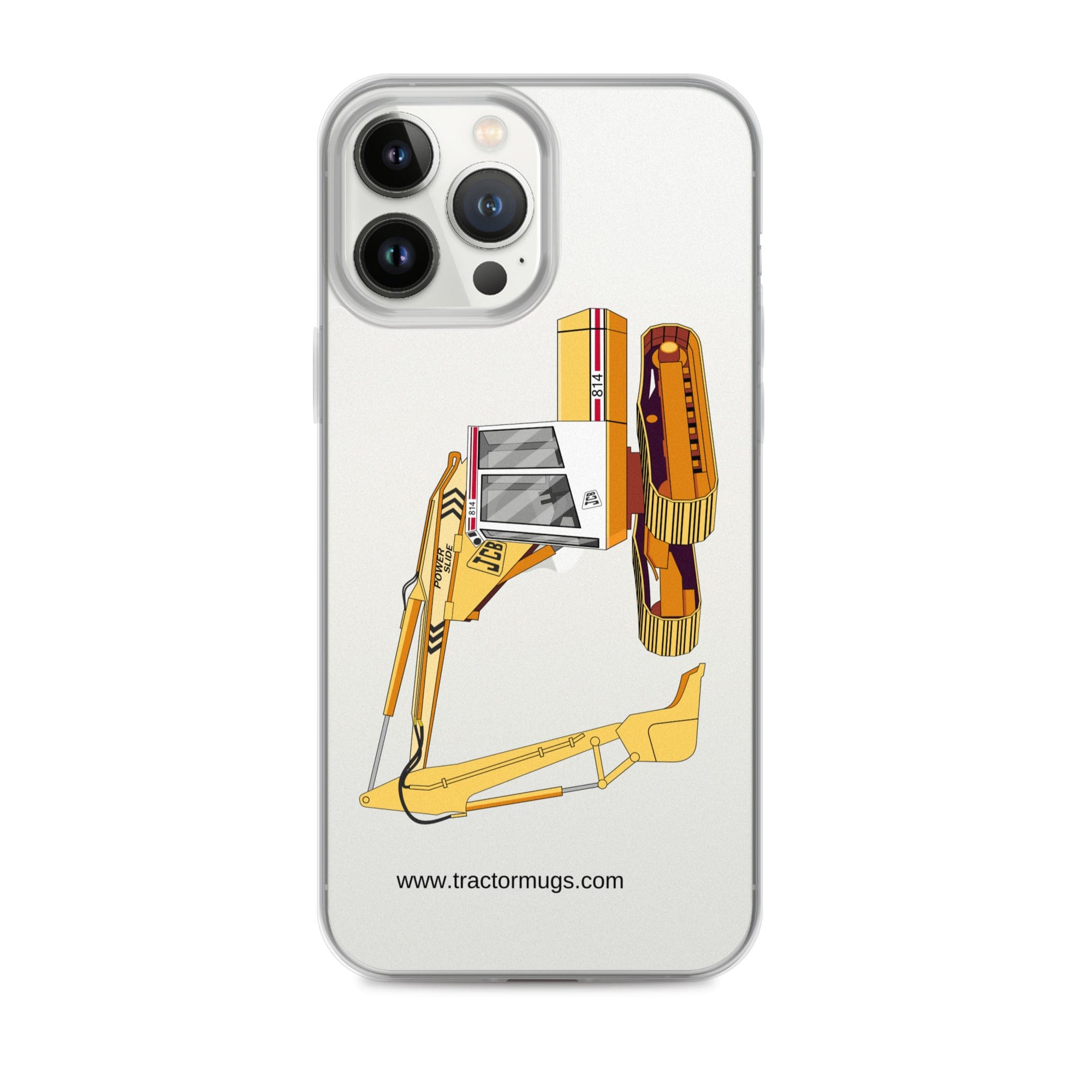 The Tractor Mugs Store iPhone 13 Pro Max JCB 814 Super | Clear Case for iPhone® Quality Farmers Merch