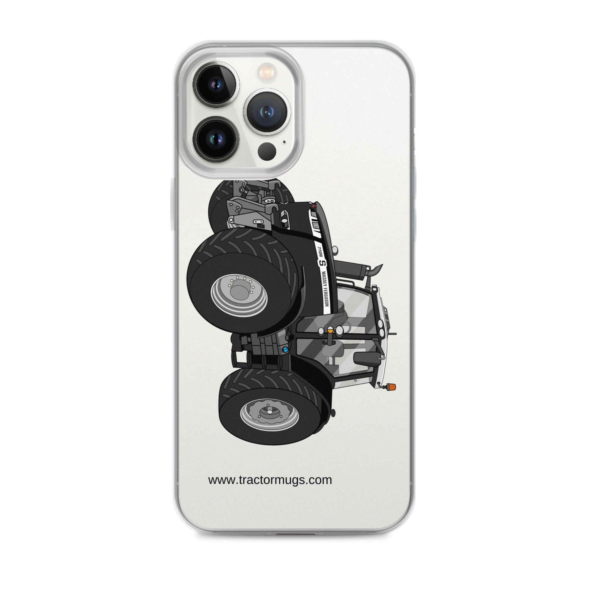 The Tractor Mugs Store iPhone 13 Pro Max Massey Ferguson 7726S Black Beauty | Clear Case for iPhone® Quality Farmers Merch