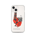 The Tractor Mugs Store iPhone 14 1994 Massey Ferguson 32 Combine Harvester | Clear Case for iPhone® Quality Farmers Merch