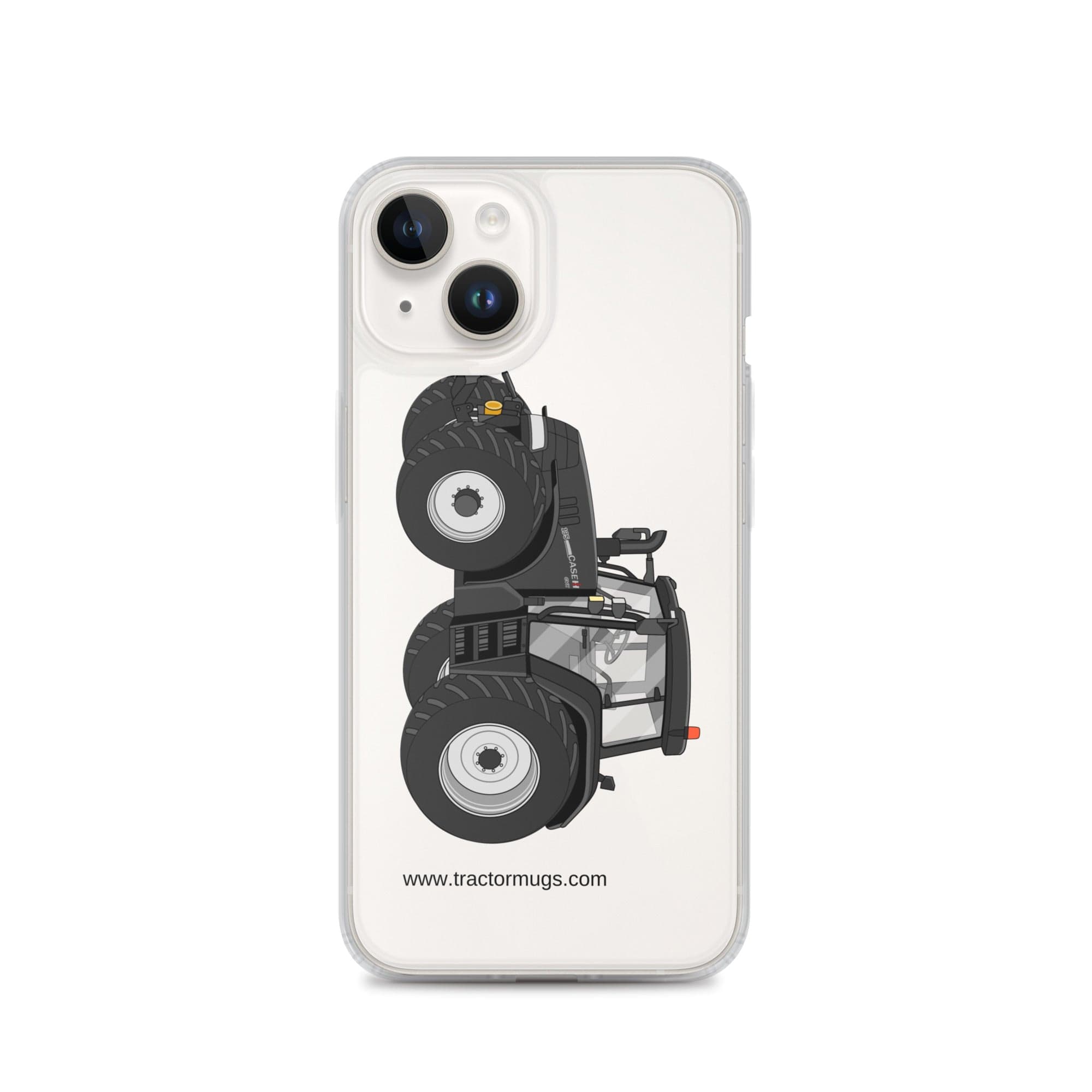The Tractor Mugs Store iPhone 14 Case IH 195 CVX Black | Clear Case for iPhone® Quality Farmers Merch