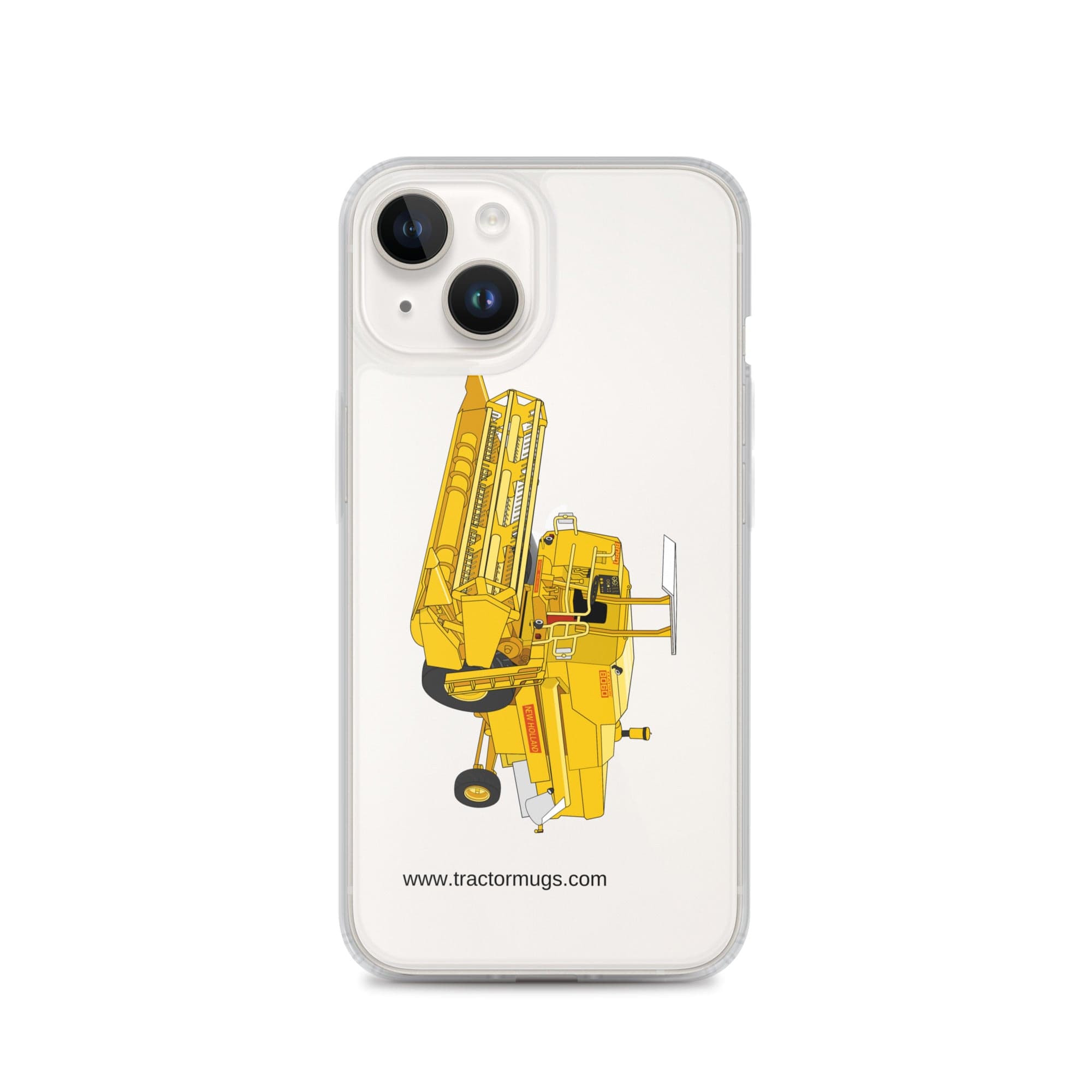 The Tractor Mugs Store iPhone 14 Clayson 8060 Combine Harvester | Clear Case for iPhone® Quality Farmers Merch