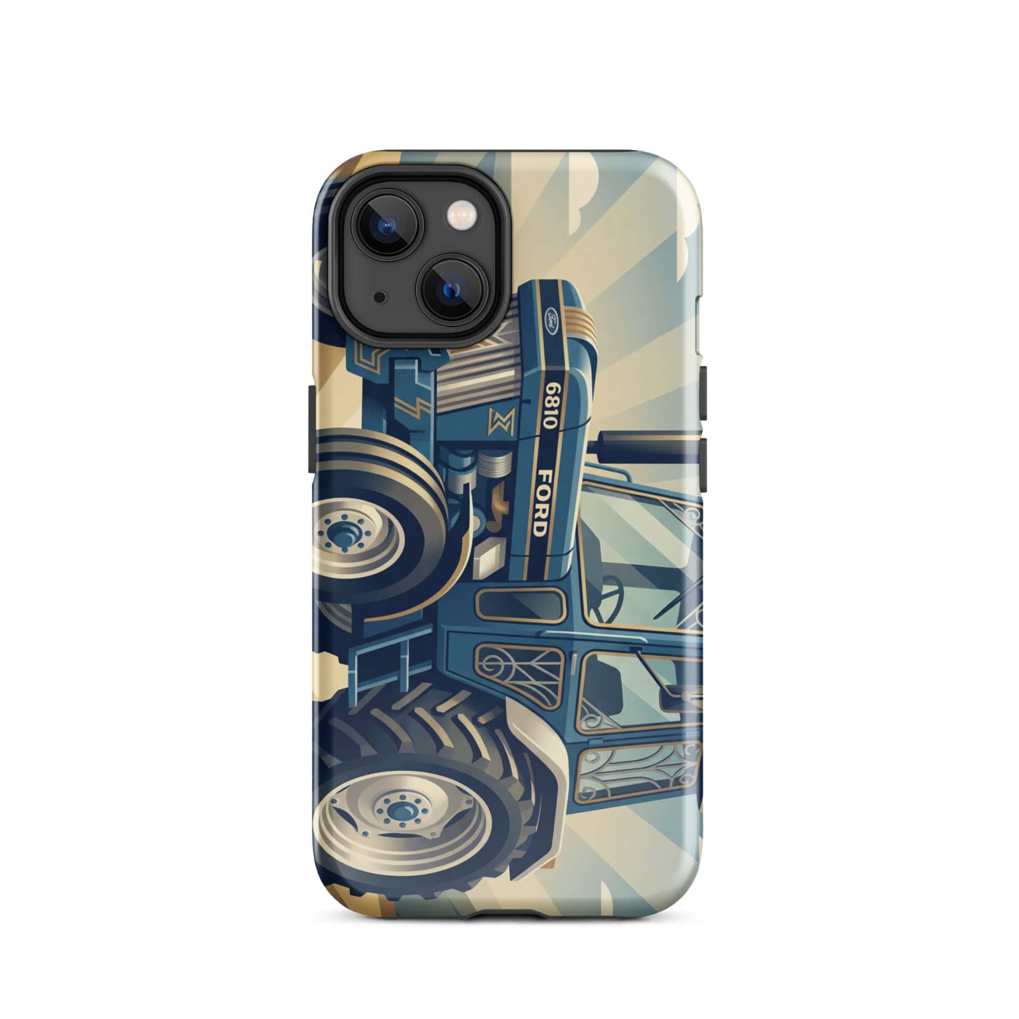 The Tractor Mugs Store iPhone 14 Ford 6810 2WD | Art Deco Tough Case for iPhone® Quality Farmers Merch