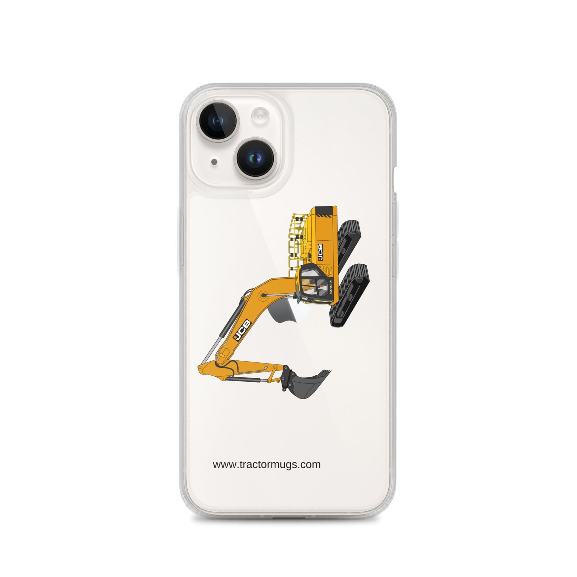 The Tractor Mugs Store iPhone 14 JCB 370 LC | Clear Case for iPhone® Quality Farmers Merch