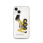 The Tractor Mugs Store iPhone 14 JCB 5CX Backhoe | Clear Case for iPhone® Quality Farmers Merch