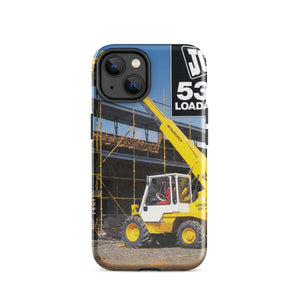 The Tractor Mugs Store iPhone 14 JCB Loadall 530 Brochure | Tough Case for iPhone® Quality Farmers Merch
