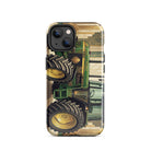 The Tractor Mugs Store iPhone 14 John Deere 3350 | Art Deco Tough Case for iPhone® Quality Farmers Merch