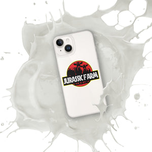 The Tractor Mugs Store iPhone 14 JURASSIC FARM | Clear Case for iPhone® Quality Farmers Merch