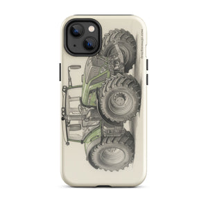 The Tractor Mugs Store iPhone 14 Plus Fendt 930 Vario S4 Pencil Sketch | Tough Case for iPhone® Quality Farmers Merch