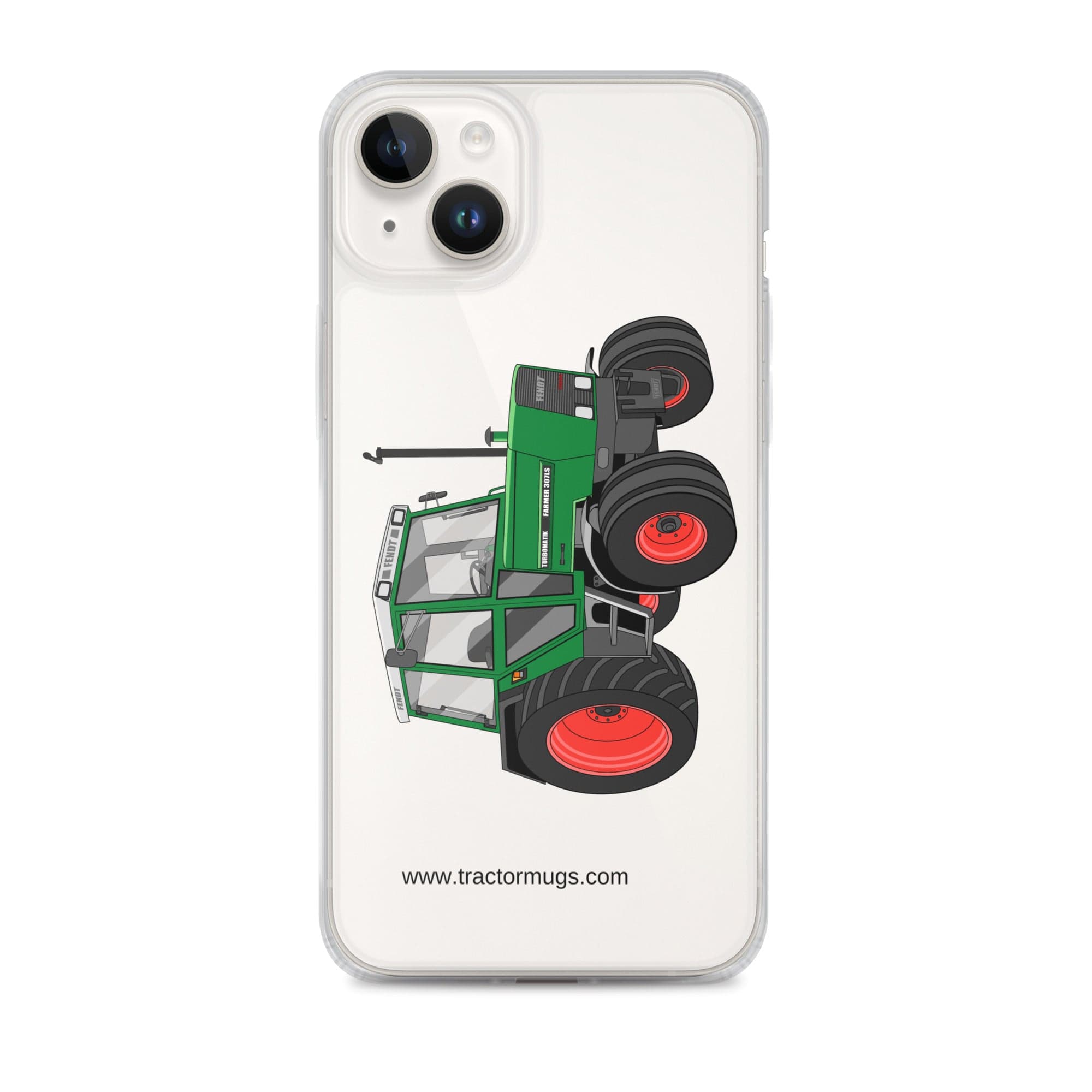 The Tractor Mugs Store iPhone 14 Plus Fendt Farmer TURBOMATIK 307 LSA  |  Clear Case for iPhone® Quality Farmers Merch