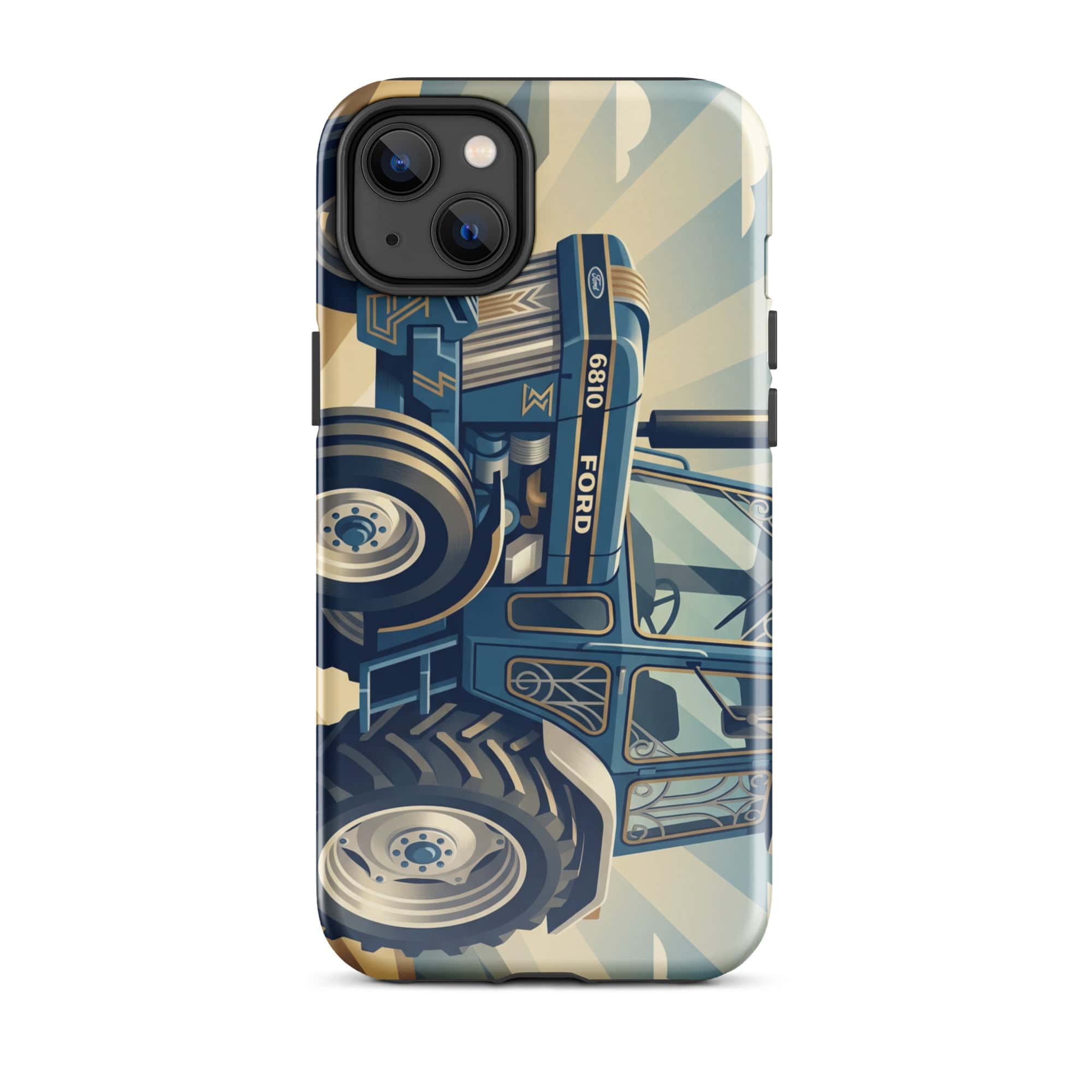 The Tractor Mugs Store iPhone 14 Plus Ford 6810 2WD | Art Deco Tough Case for iPhone® Quality Farmers Merch