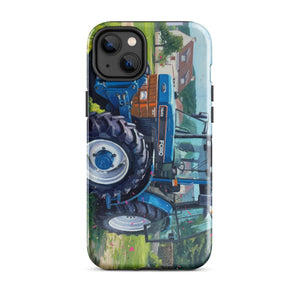 The Tractor Mugs Store iPhone 14 Plus Ford 7840 Splash Art | Tough Case for iPhone® Quality Farmers Merch