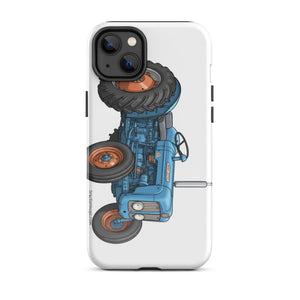 The Tractor Mugs Store iPhone 14 Plus FORDSON Dexta Cartoon Illustration | Tough Case for iPhone® Quality Farmers Merch