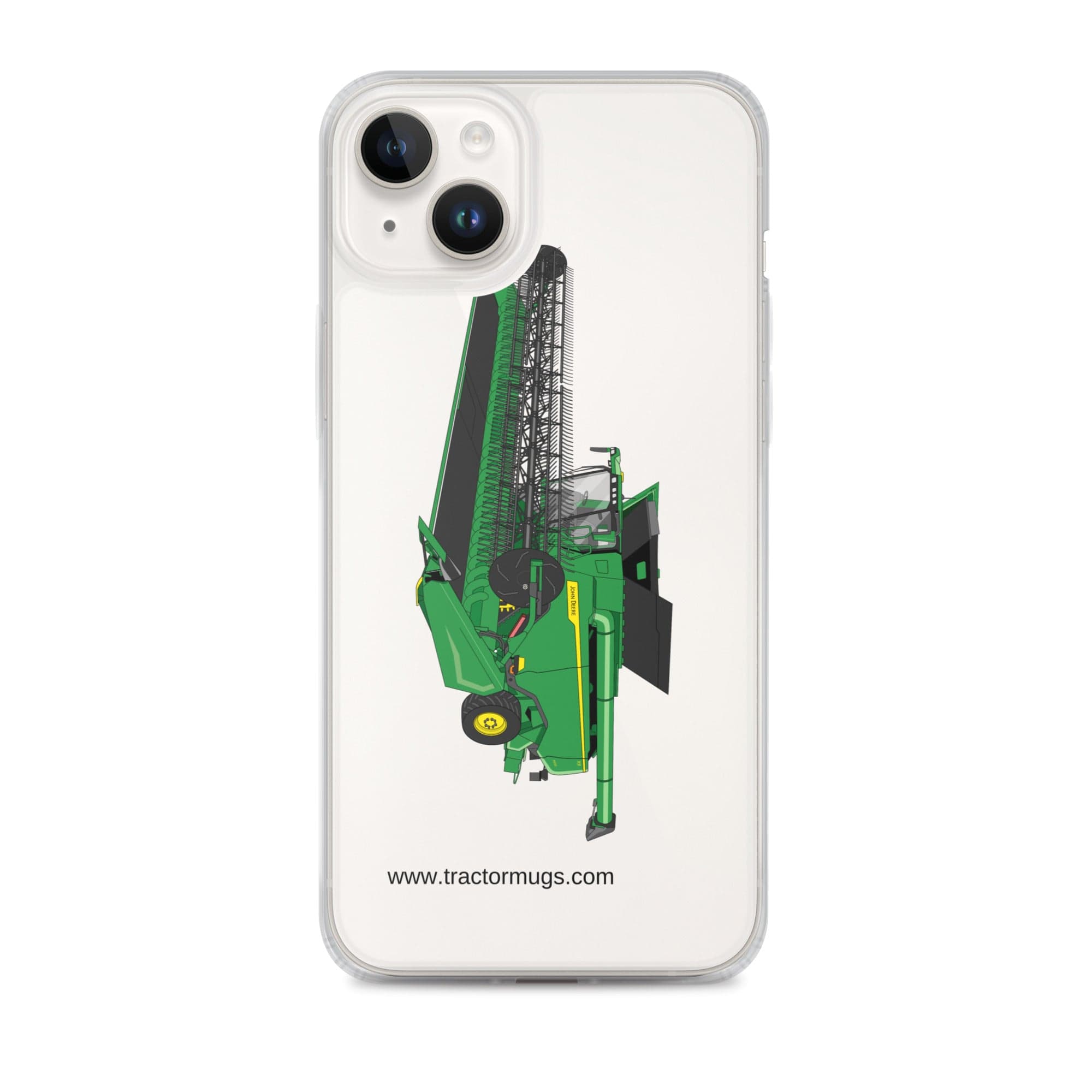 The Tractor Mugs Store iPhone 14 Plus John Deere X9 1100 Combine | Clear Case for iPhone® Quality Farmers Merch