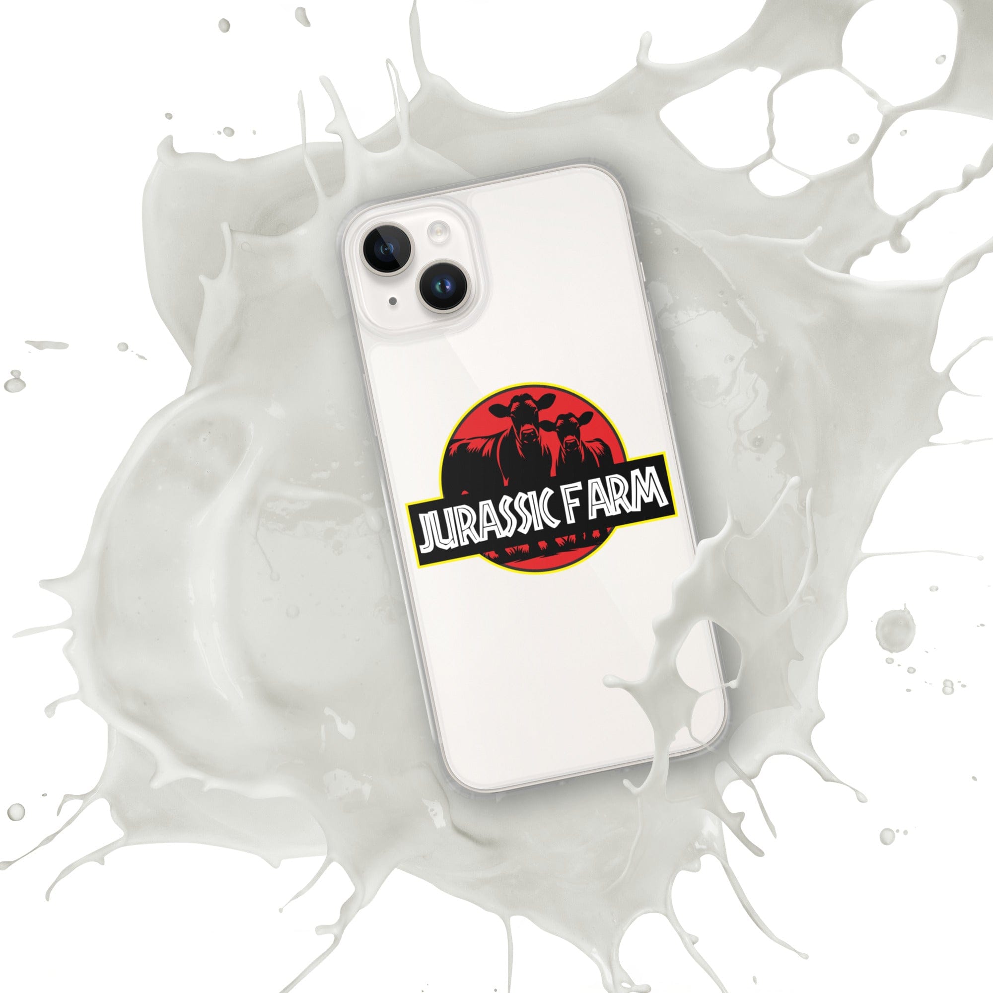 The Tractor Mugs Store iPhone 14 Plus JURASSIC FARM | Clear Case for iPhone® Quality Farmers Merch