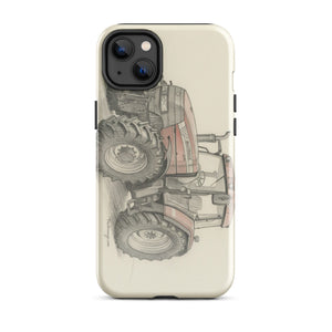 The Tractor Mugs Store iPhone 14 Plus McCormick MTX 150 Signature Edition Pencil Sketch | Tough Case for iPhone® Quality Farmers Merch