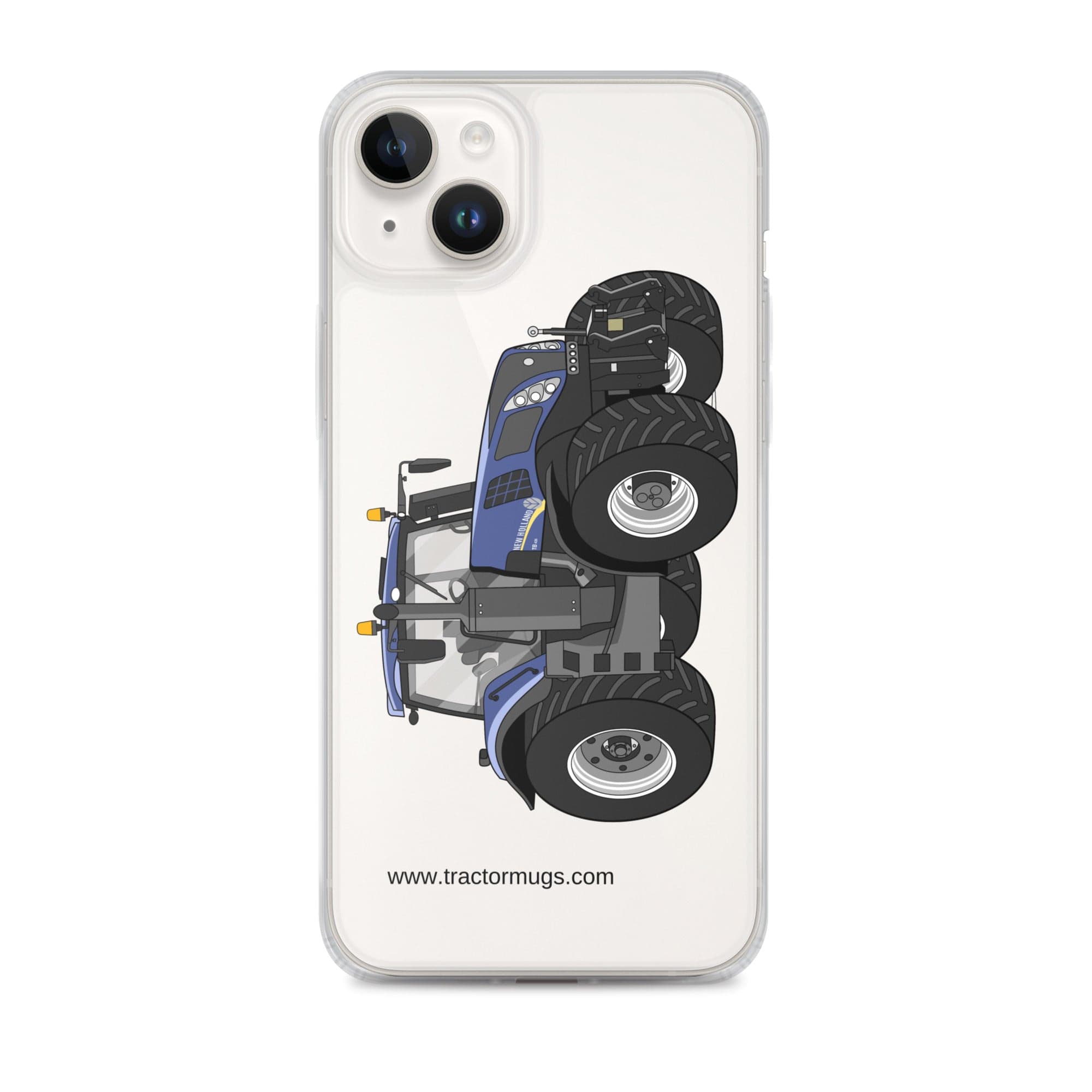 The Tractor Mugs Store iPhone 14 Plus New Holland T8 435 | Clear Case for iPhone® Quality Farmers Merch