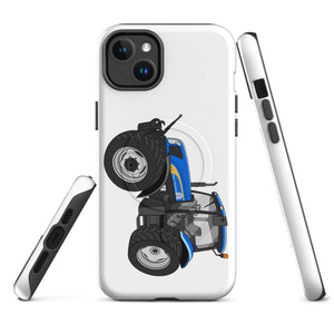 The Tractor Mugs Store iPhone 14 Plus New Holland TS 135a | MagSafe® tough case for iPhone® Quality Farmers Merch