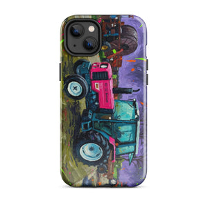 The Tractor Mugs Store iPhone 14 Plus Renault 65-32 MX Splash Art | Tough Case for iPhone® Quality Farmers Merch