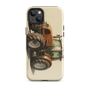 The Tractor Mugs Store iPhone 14 Plus Renault ares 696 rz Oil Painting | Tough Case for iPhone® Quality Farmers Merch