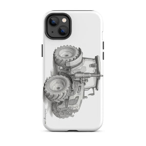 The Tractor Mugs Store iPhone 14 Plus SAME Explorer 105 (Stage V) Pencil Sketch | Tough Case for iPhone® Quality Farmers Merch