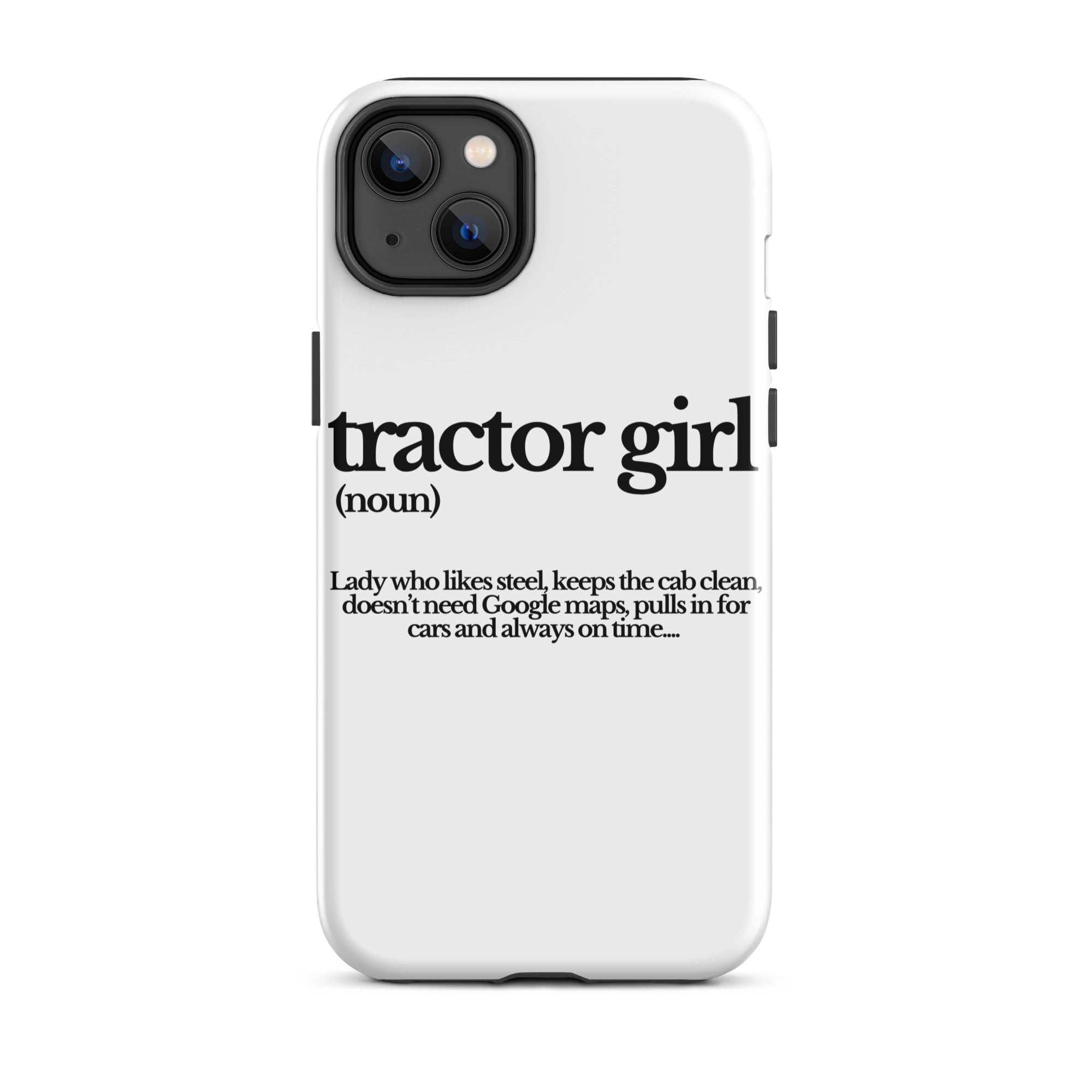 The Tractor Mugs Store iPhone 14 Plus TRACTOR GIRL | Tough Case for iPhone® Quality Farmers Merch