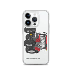 The Tractor Mugs Store iPhone 14 Pro Case IH Maxxum 145 | Clear Case for iPhone® Quality Farmers Merch