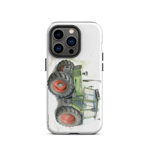The Tractor Mugs Store iPhone 14 Pro Fendt 308 LSA 4WD Watercolor | Tough Case for iPhone® Quality Farmers Merch