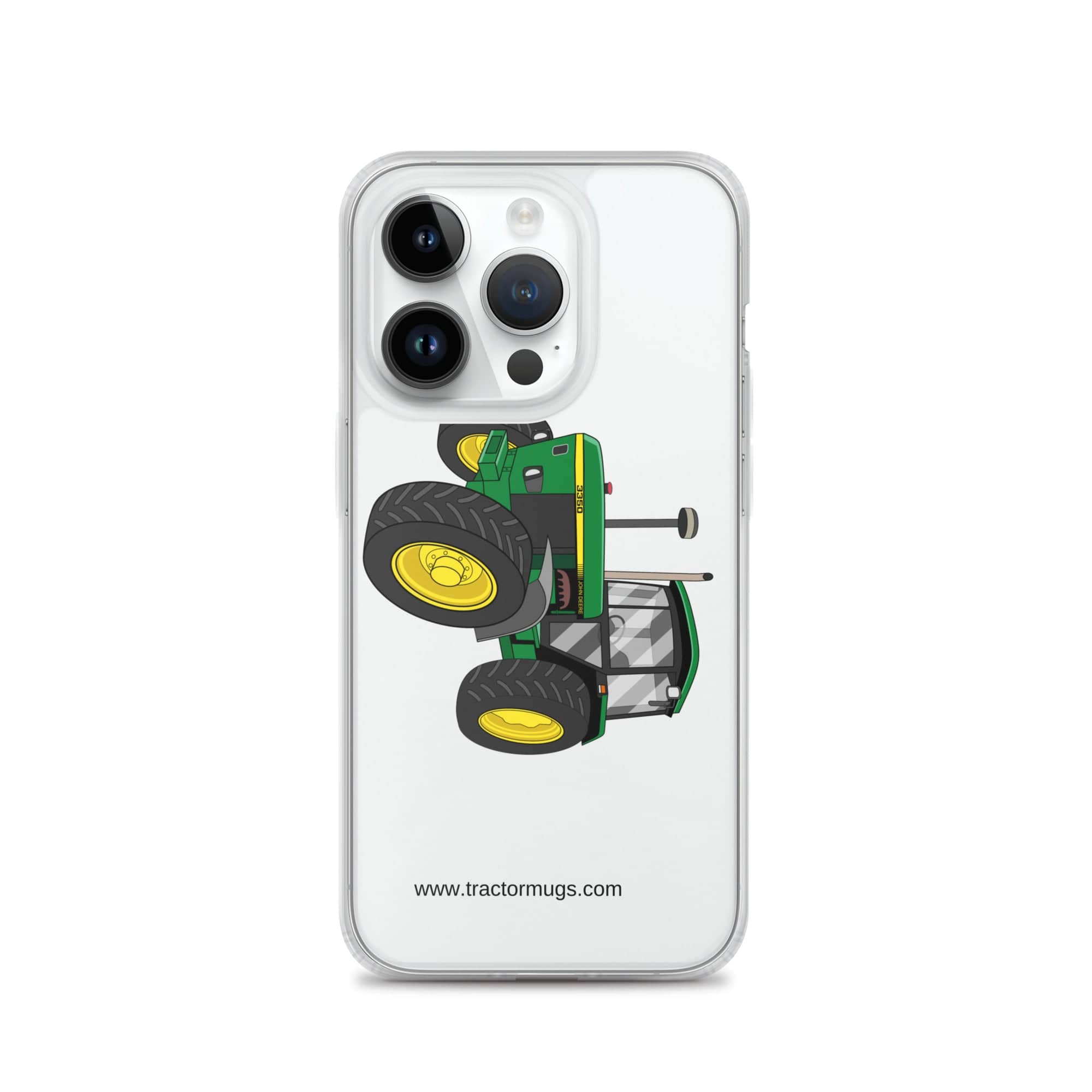 The Tractor Mugs Store iPhone 14 Pro John Deere 3350 4WD | Clear Case for iPhone® Quality Farmers Merch