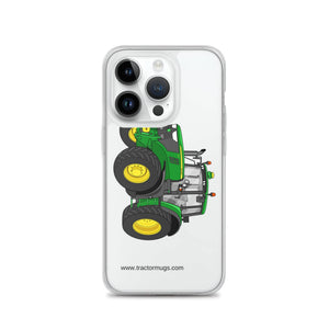 The Tractor Mugs Store iPhone 14 Pro John Deere 6120 M | Clear Case for iPhone® Quality Farmers Merch