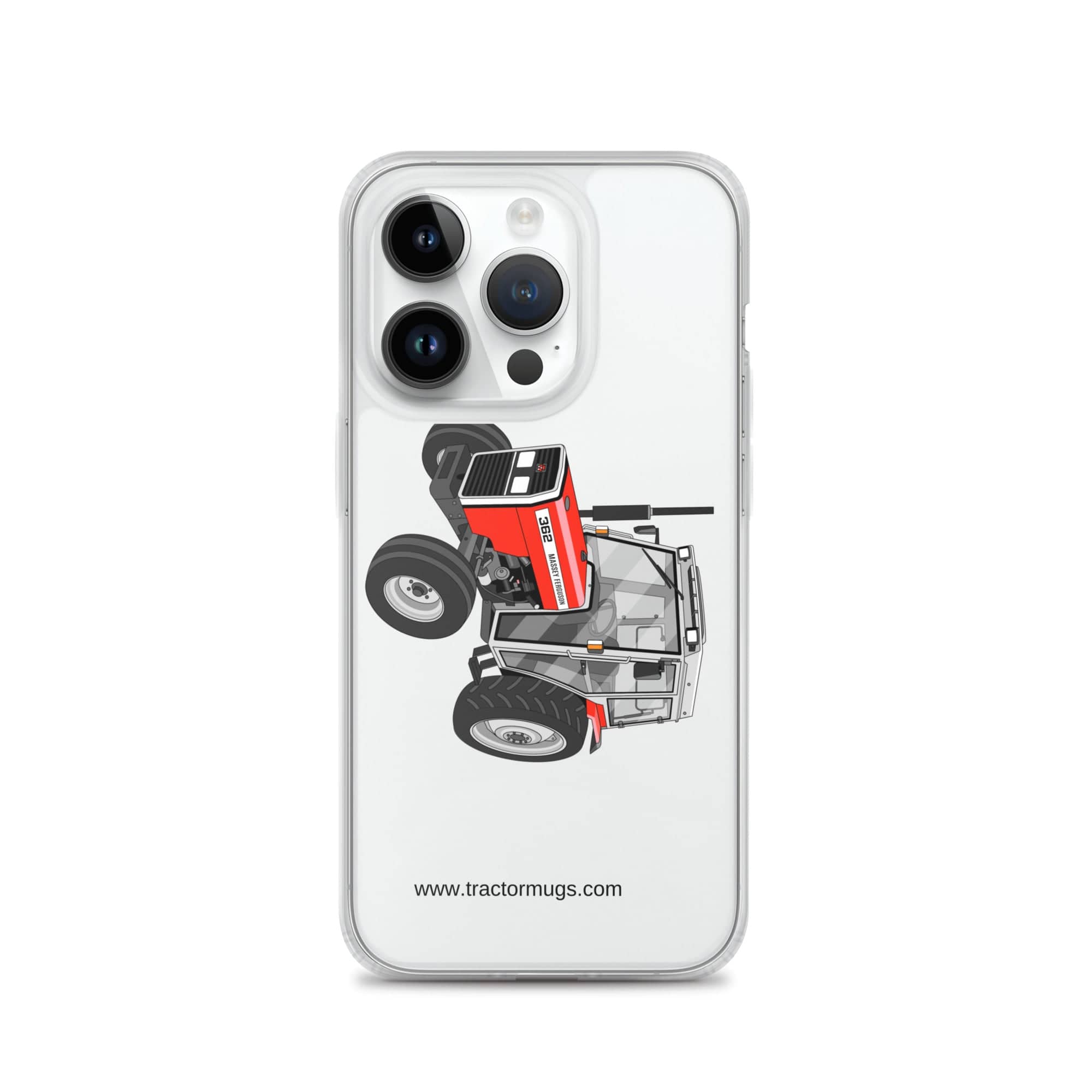 The Tractor Mugs Store iPhone 14 Pro Massey Ferguson 362 | Clear Case for iPhone® Quality Farmers Merch