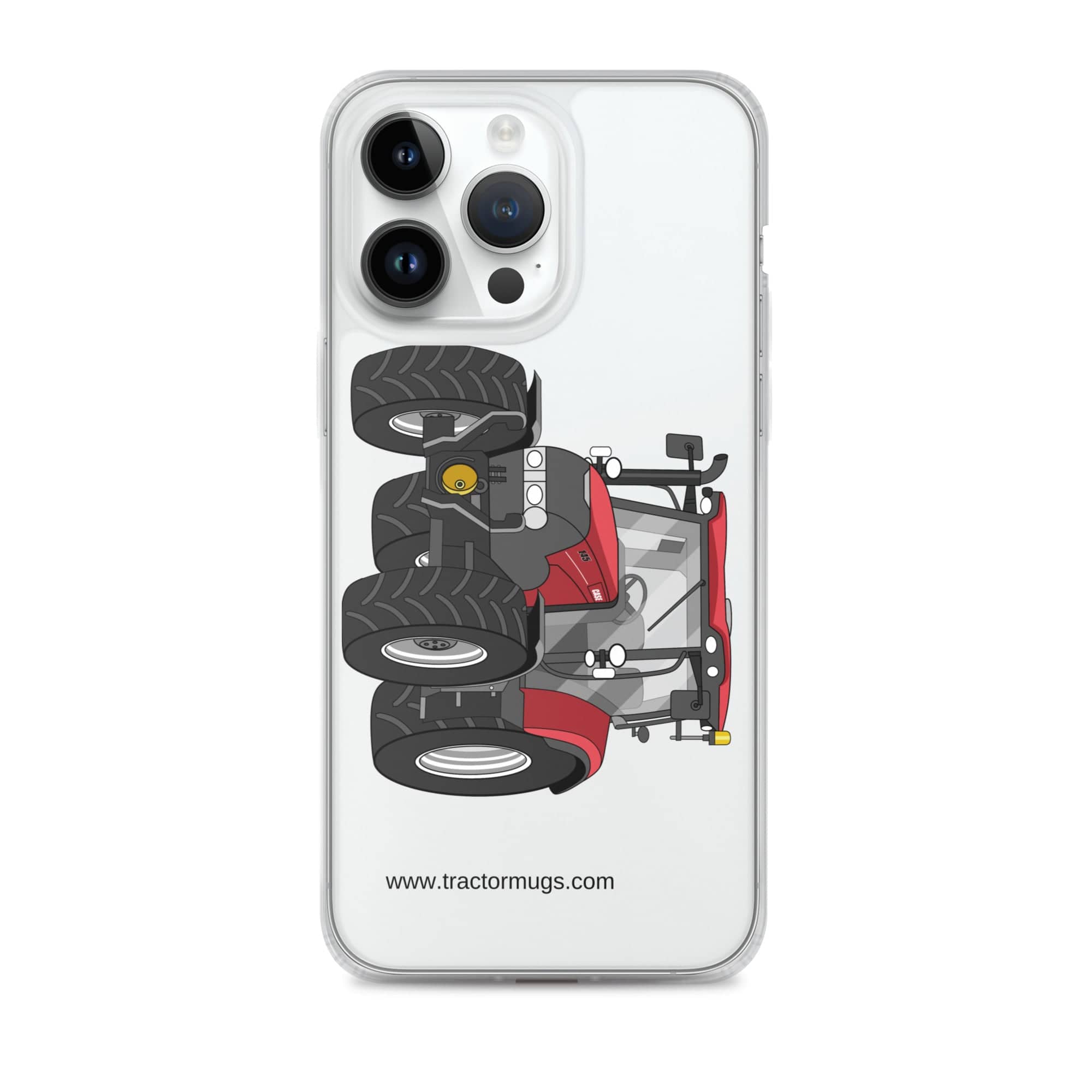 The Tractor Mugs Store iPhone 14 Pro Max Case IH Maxxum 145 | Clear Case for iPhone® Quality Farmers Merch