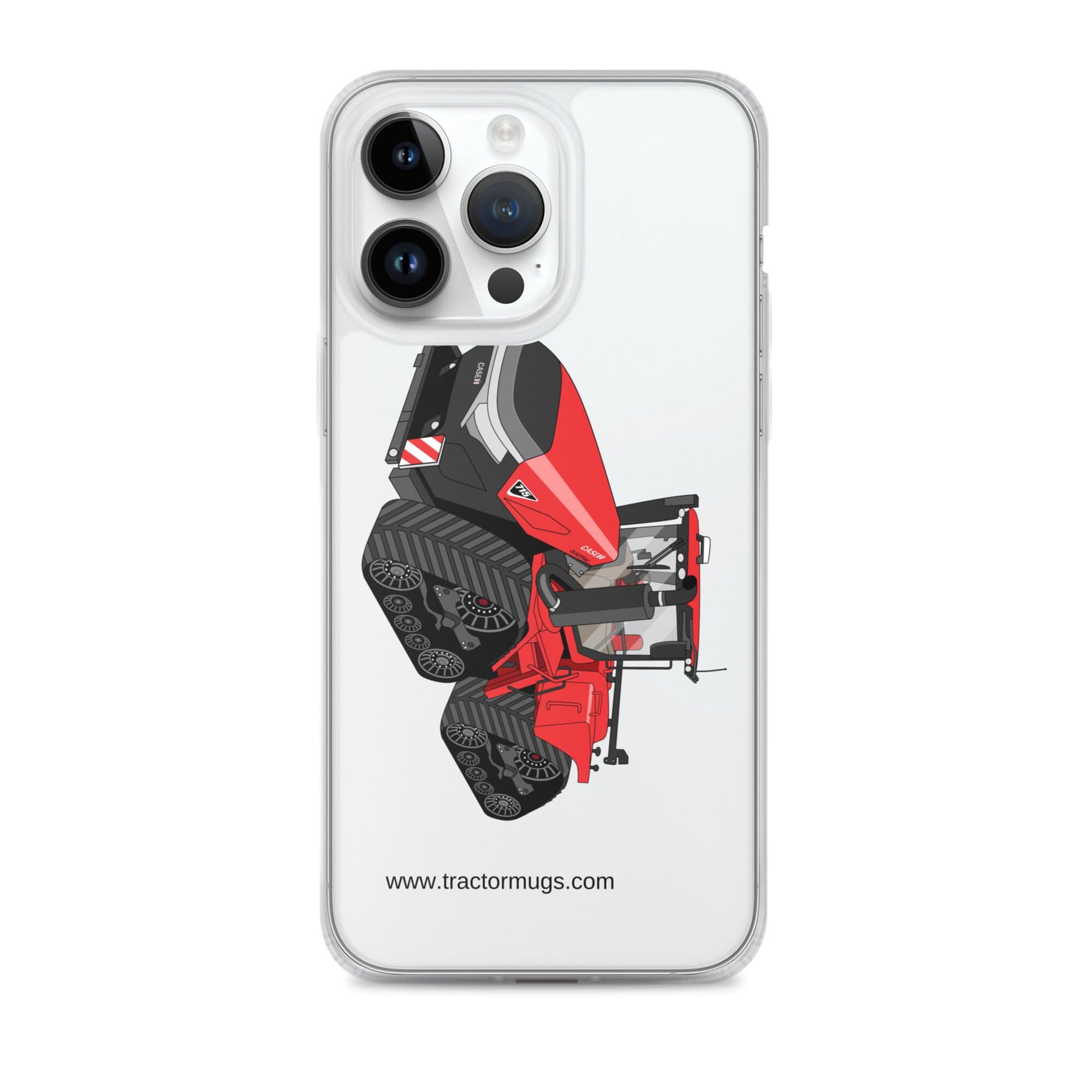 The Tractor Mugs Store iPhone 14 Pro Max Case IH Quadtrac 715 | Clear Case for iPhone® Quality Farmers Merch