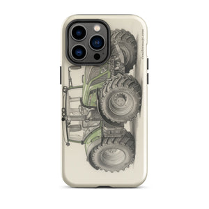 The Tractor Mugs Store iPhone 14 Pro Max Fendt 930 Vario S4 Pencil Sketch | Tough Case for iPhone® Quality Farmers Merch