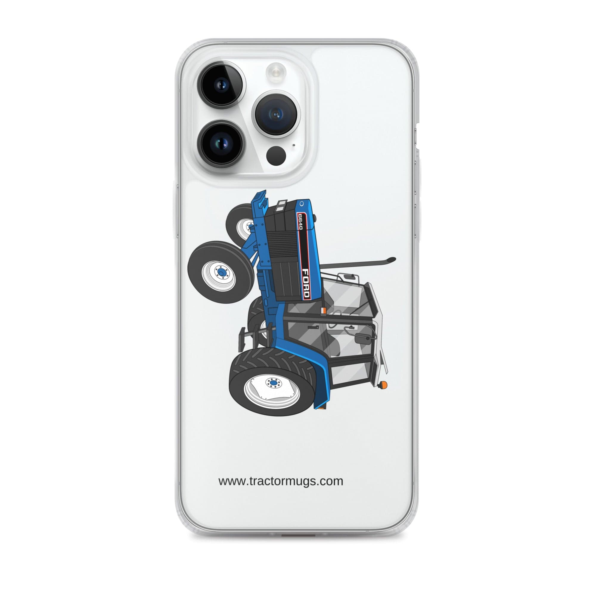 The Tractor Mugs Store iPhone 14 Pro Max Ford 6640 2WD | Clear Case for iPhone® Quality Farmers Merch