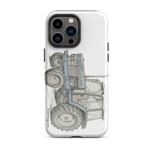 The Tractor Mugs Store iPhone 14 Pro Max Ford 6640 Pencil Sketch | Tough Case for iPhone® Quality Farmers Merch