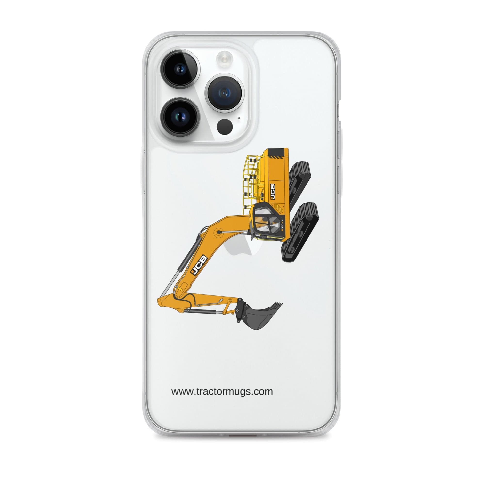 The Tractor Mugs Store iPhone 14 Pro Max JCB 370 LC | Clear Case for iPhone® Quality Farmers Merch