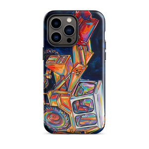 The Tractor Mugs Store iPhone 14 Pro Max JCB 3C II | Splash Art Tough Case for iPhone® Quality Farmers Merch