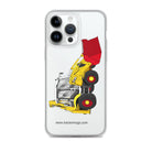The Tractor Mugs Store iPhone 14 Pro Max JCB 3CX 70th Anniversary Edition | Clear Case for iPhone® Quality Farmers Merch