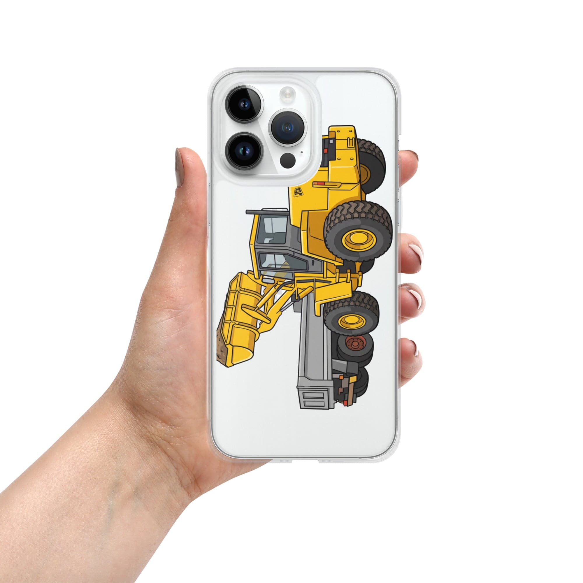 The Tractor Mugs Store iPhone 14 Pro Max JCB 435 Loader | Clear Case for iPhone® Quality Farmers Merch