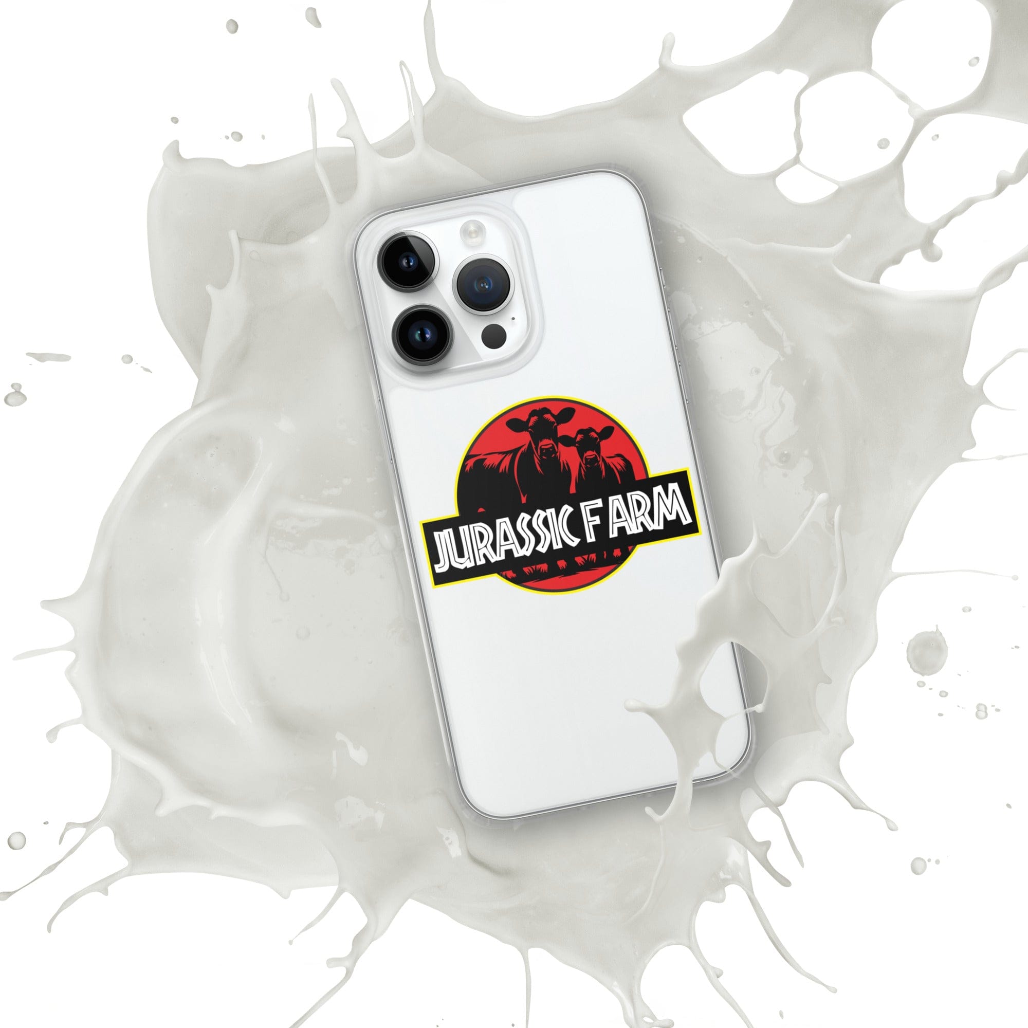 The Tractor Mugs Store iPhone 14 Pro Max JURASSIC FARM | Clear Case for iPhone® Quality Farmers Merch
