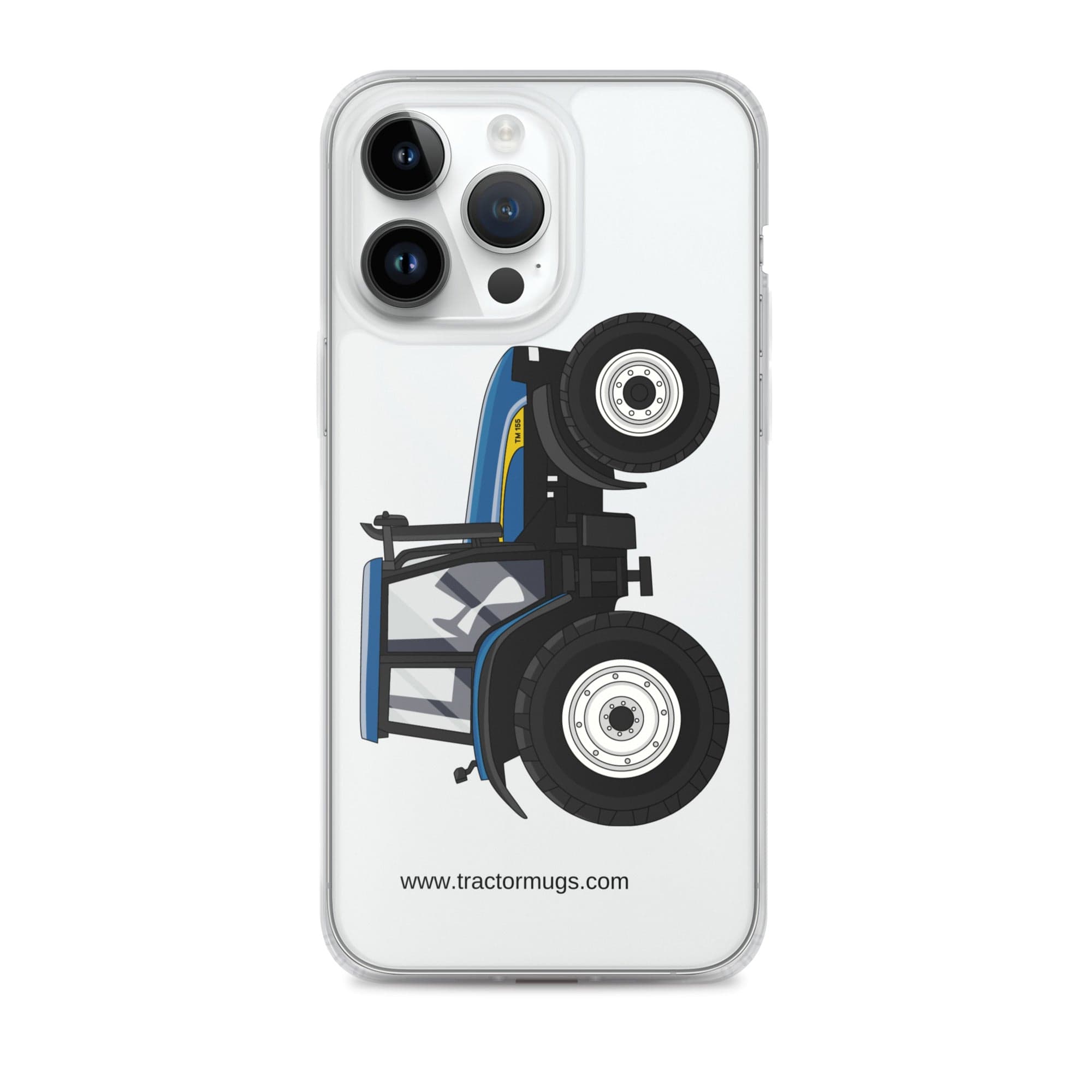 The Tractor Mugs Store iPhone 14 Pro Max New Holland TM 155 | Clear Case for iPhone® Quality Farmers Merch