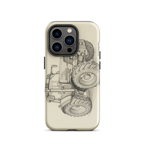 The Tractor Mugs Store iPhone 14 Pro McCormick MTX 200 Pencil Sketch | Tough Case for iPhone® Quality Farmers Merch