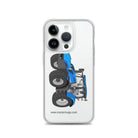 The Tractor Mugs Store iPhone 14 Pro New Holland T6 180 Methane | Clear Case for iPhone® Quality Farmers Merch