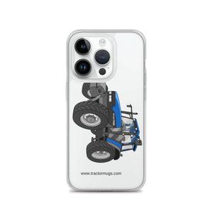 The Tractor Mugs Store iPhone 14 Pro New Holland TM 150 Super Steer | Clear Case for iPhone® Quality Farmers Merch