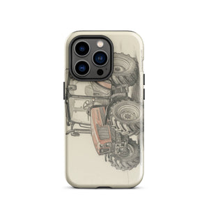 The Tractor Mugs Store iPhone 14 Pro SAME Dorado Natural 70 (Stage V) Pencil Sketch | Tough Case for iPhone® Quality Farmers Merch