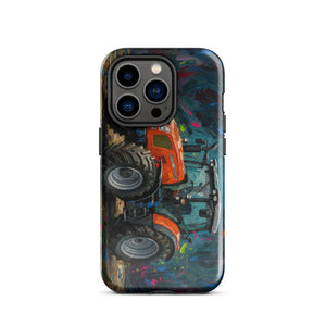 The Tractor Mugs Store iPhone 14 Pro SAME Explorer 105 (Stage V) Splash Art | Tough Case for iPhone® Quality Farmers Merch